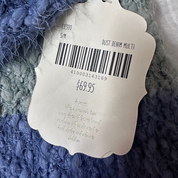 NWT ALTAR’D State Color Block Striped Soft V-Neck sweater; Size S/M - Picture 4 of 7